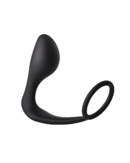 FANTASSTIC ANAL PLUG WITH COCKRING BLACK